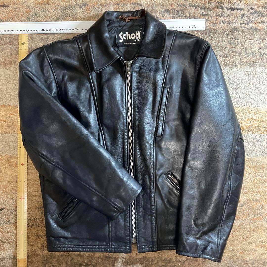 タロウ様用　Schott ショット182 シングルライダース　カウハイド　40