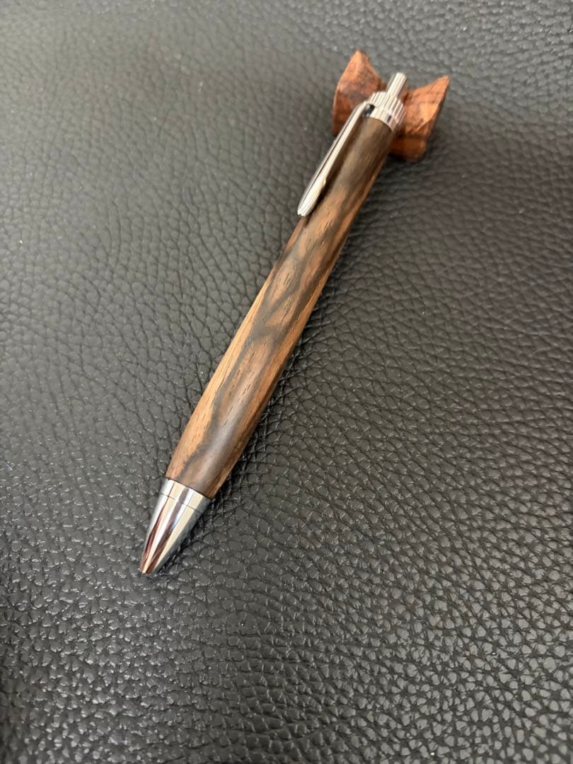 H*I様 金木犀さん 黒柿孔雀杢 ボールペン 試し書きのみ美品