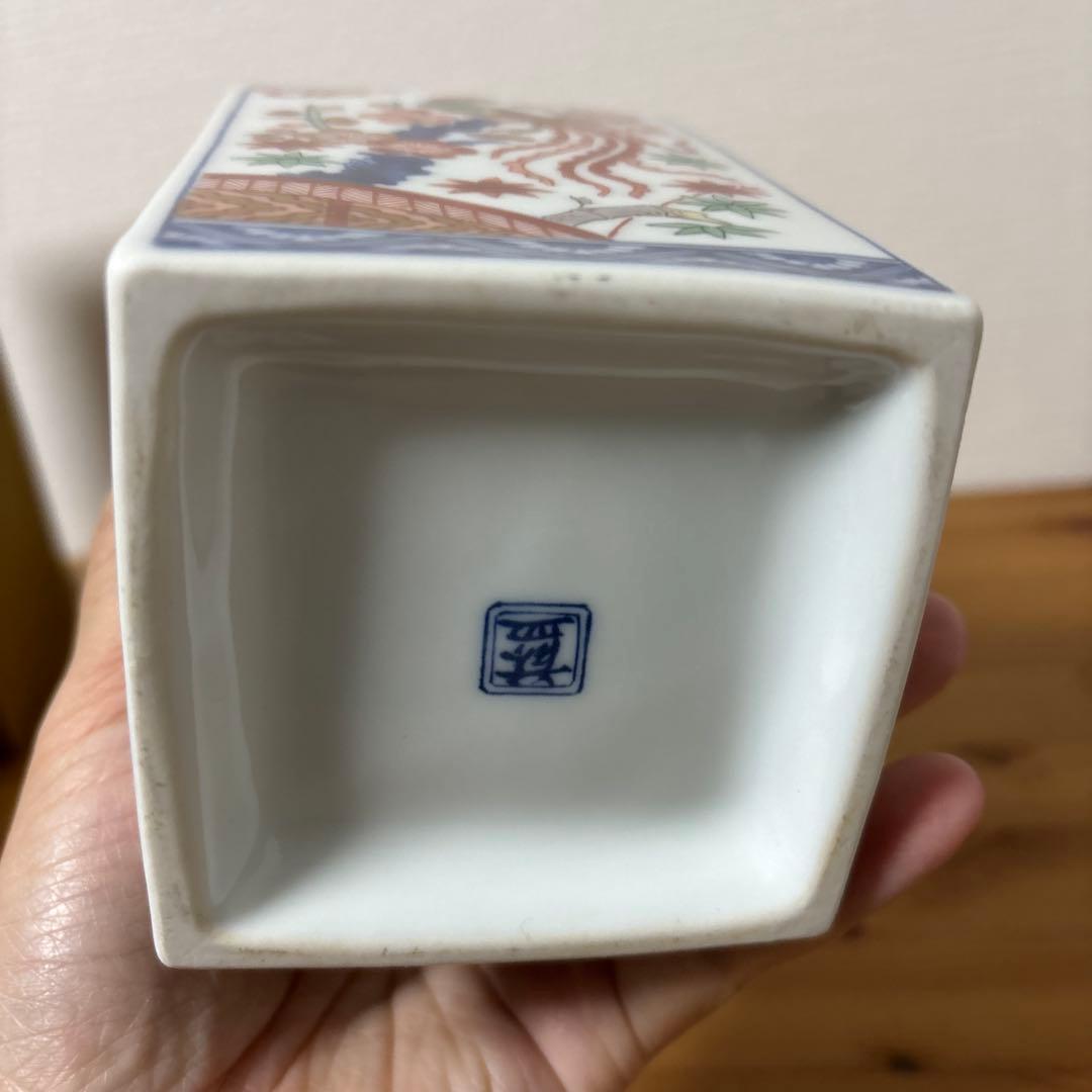 サントリーウイスキー　有田焼 古伊万里手 染錦牡丹鳳凰絵　陶器ボトル　未開封