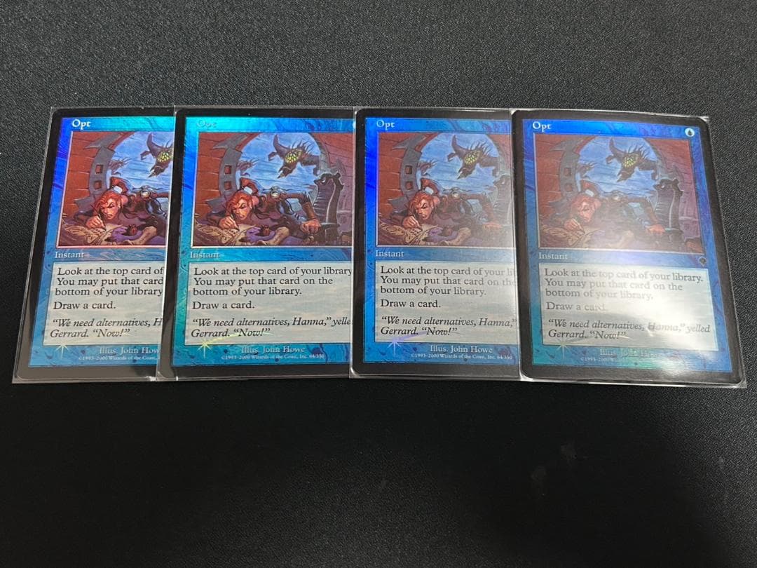 選択 Opt 旧枠 foil 4枚セット mtg