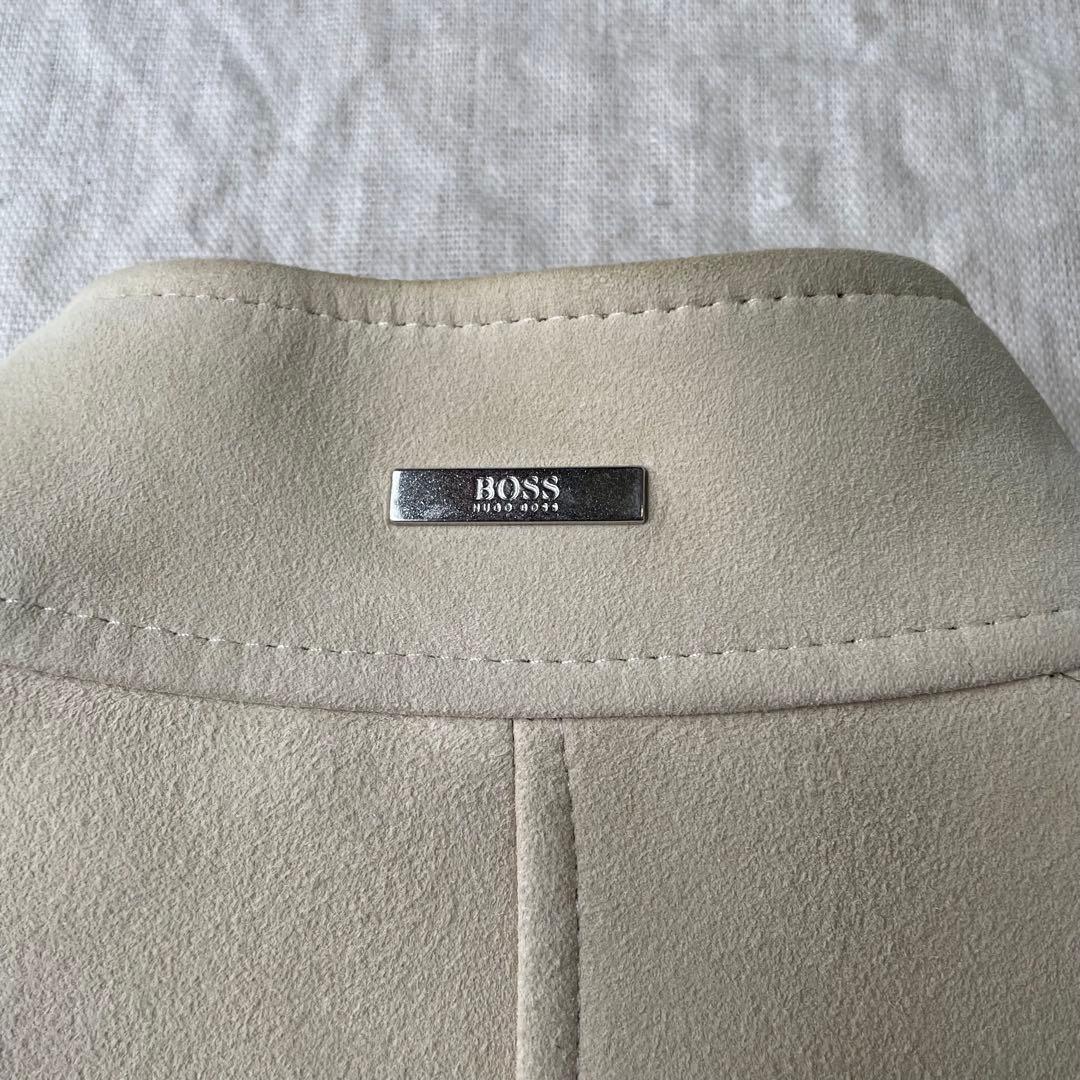 HUGO BOSS 最高峰Tailored 羊革 スエード レザージャケット