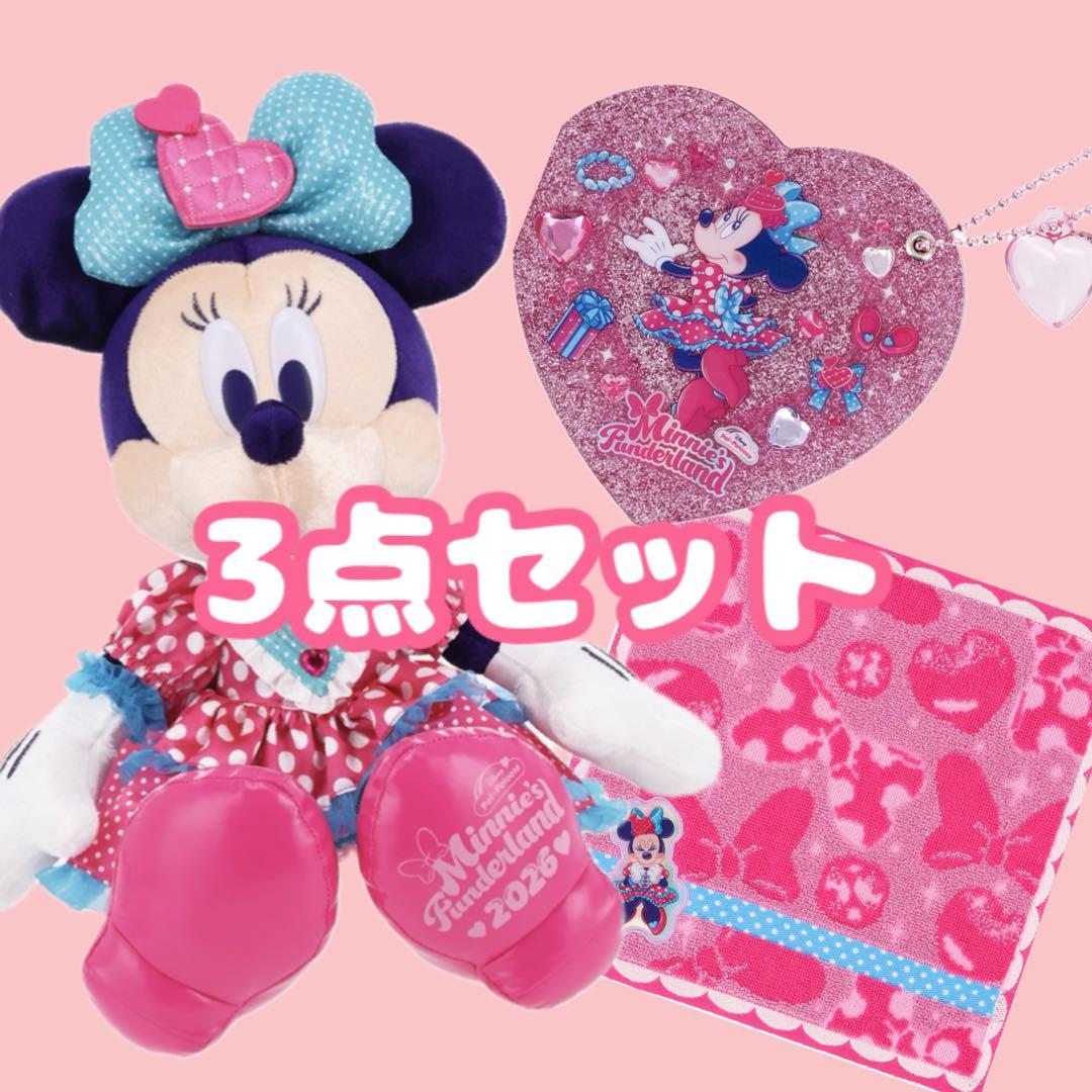 ミニー パルパルーザ ぬいぐるみ ミラー ハンドタオルセット