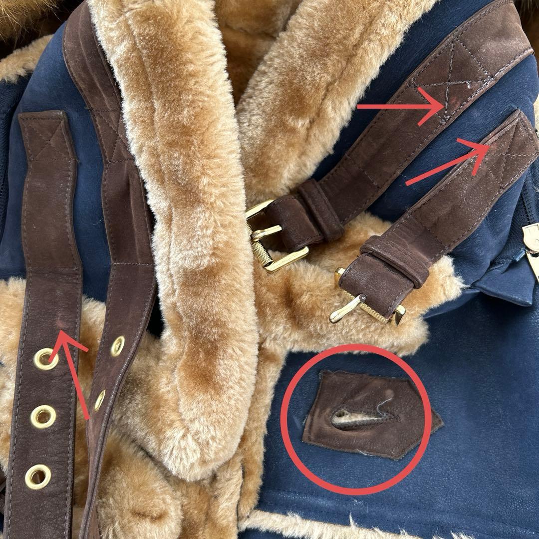 ☆お値下げしました☆Jordan CraigファーコートXLサイズ ネイビー