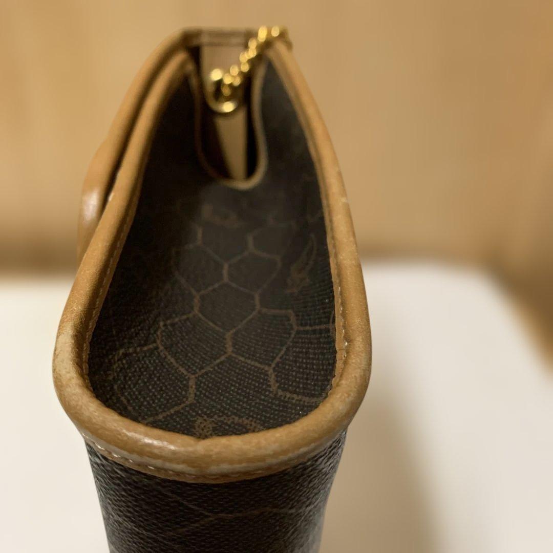 Dior ディオール チェーン ショルダーバッグ ハニカム柄 PVC レザー