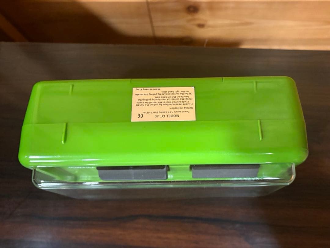 ★動作品★TWEMCO トゥエンコ パタパタ時計QT-30 緑 グリーン