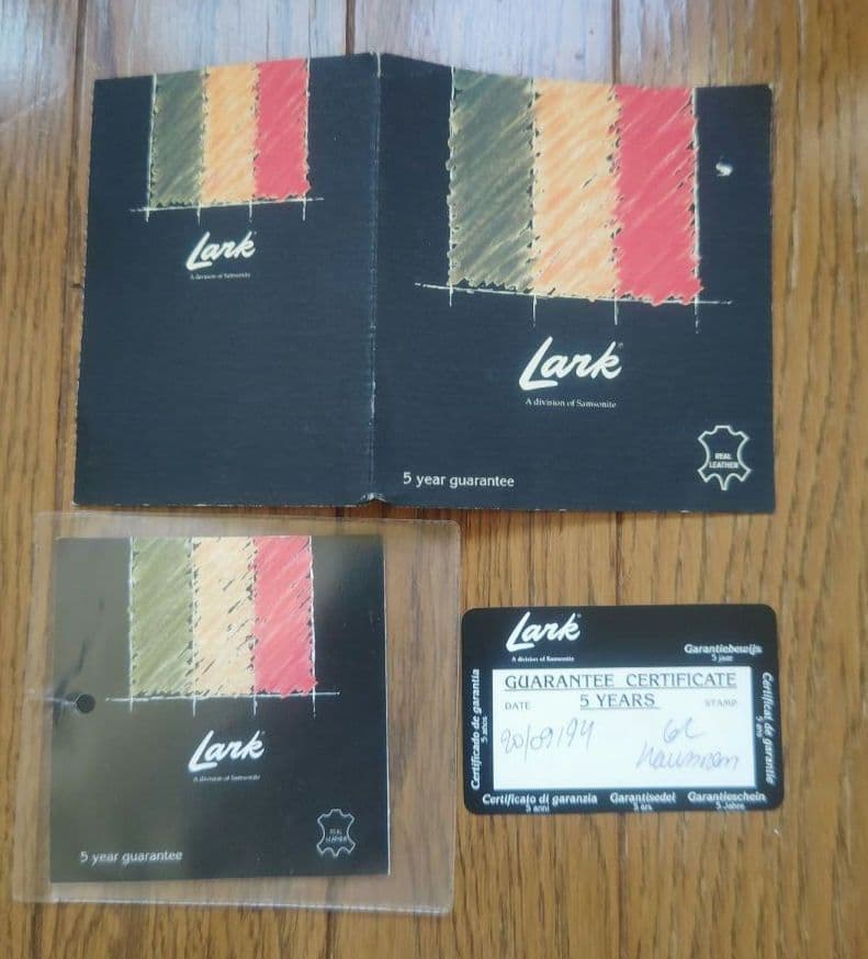 【逸品・ヴィンテージ・美品】Lark 旅行バッグ