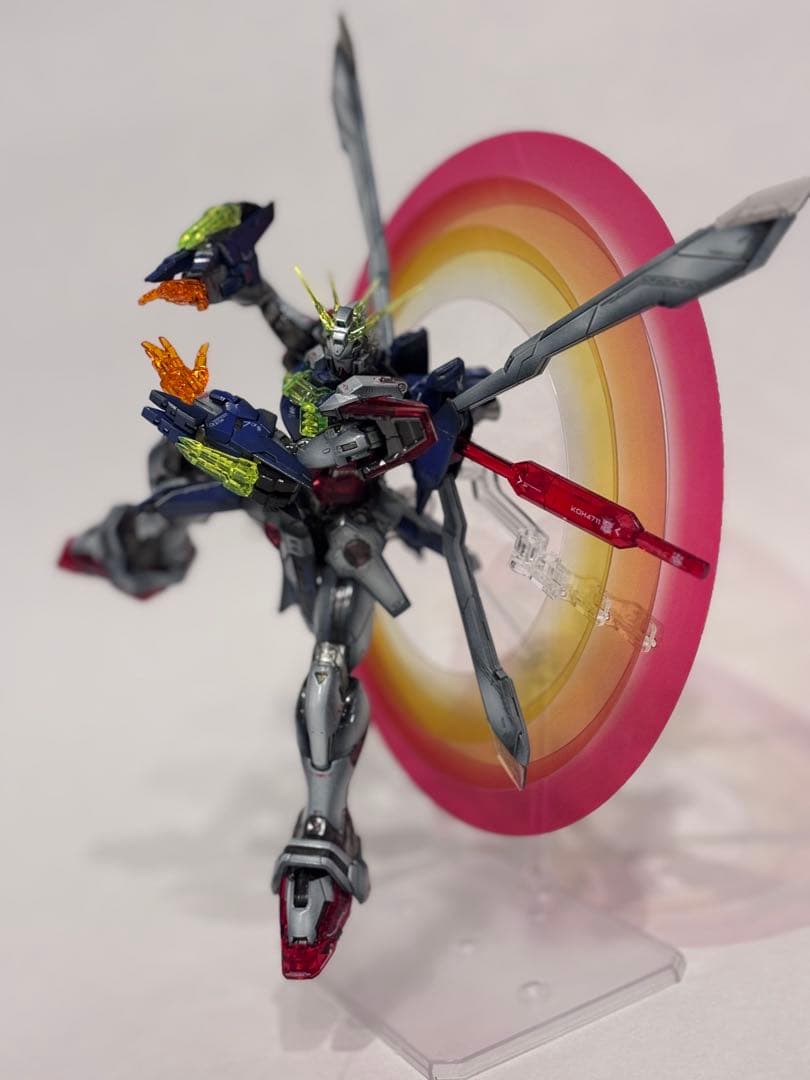 【1/25まで値引き！】RGゴッドガンダム+風雲再起セット全塗装完成品