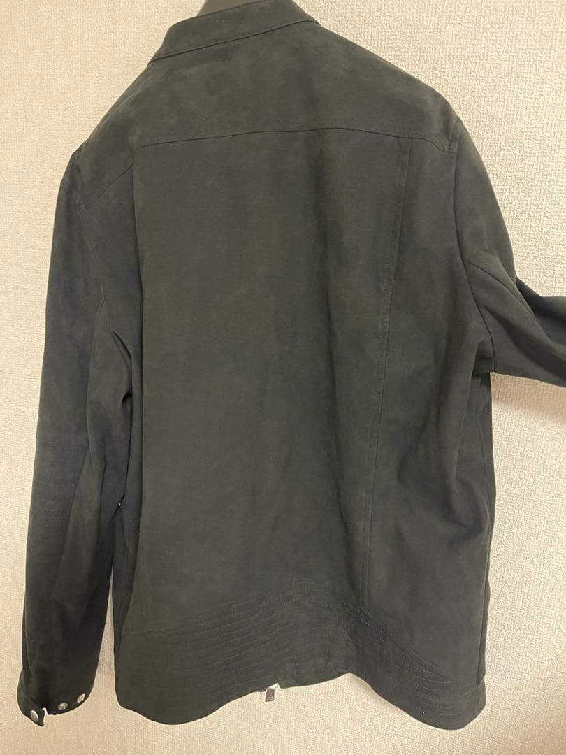 TATRAS ブラック シングルライダースジャケット