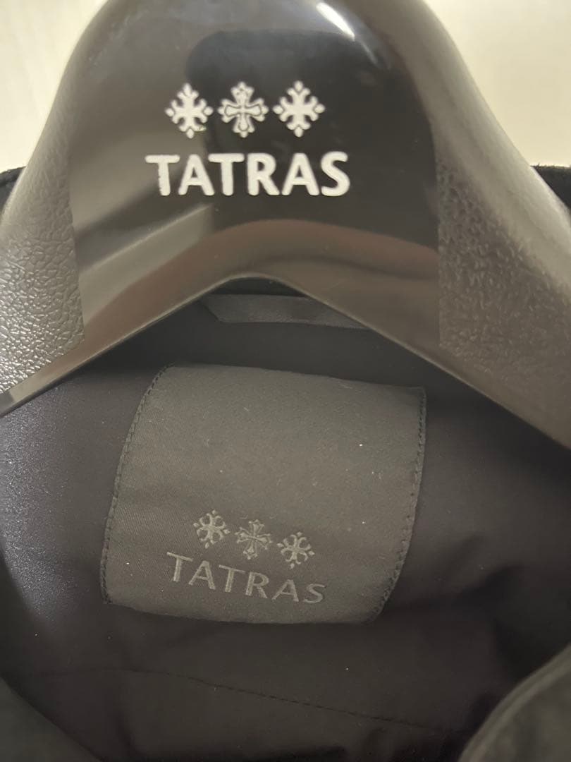 TATRAS ブラック シングルライダースジャケット