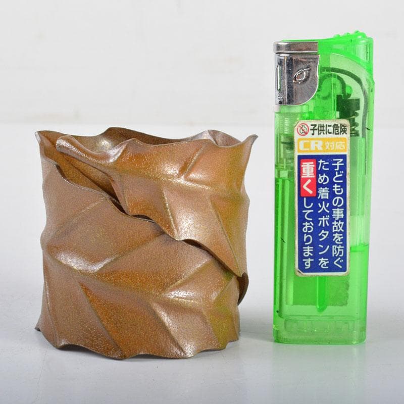 茶道具　十一代　中川浄益作　一葉蓋置　共箱　F　R4413