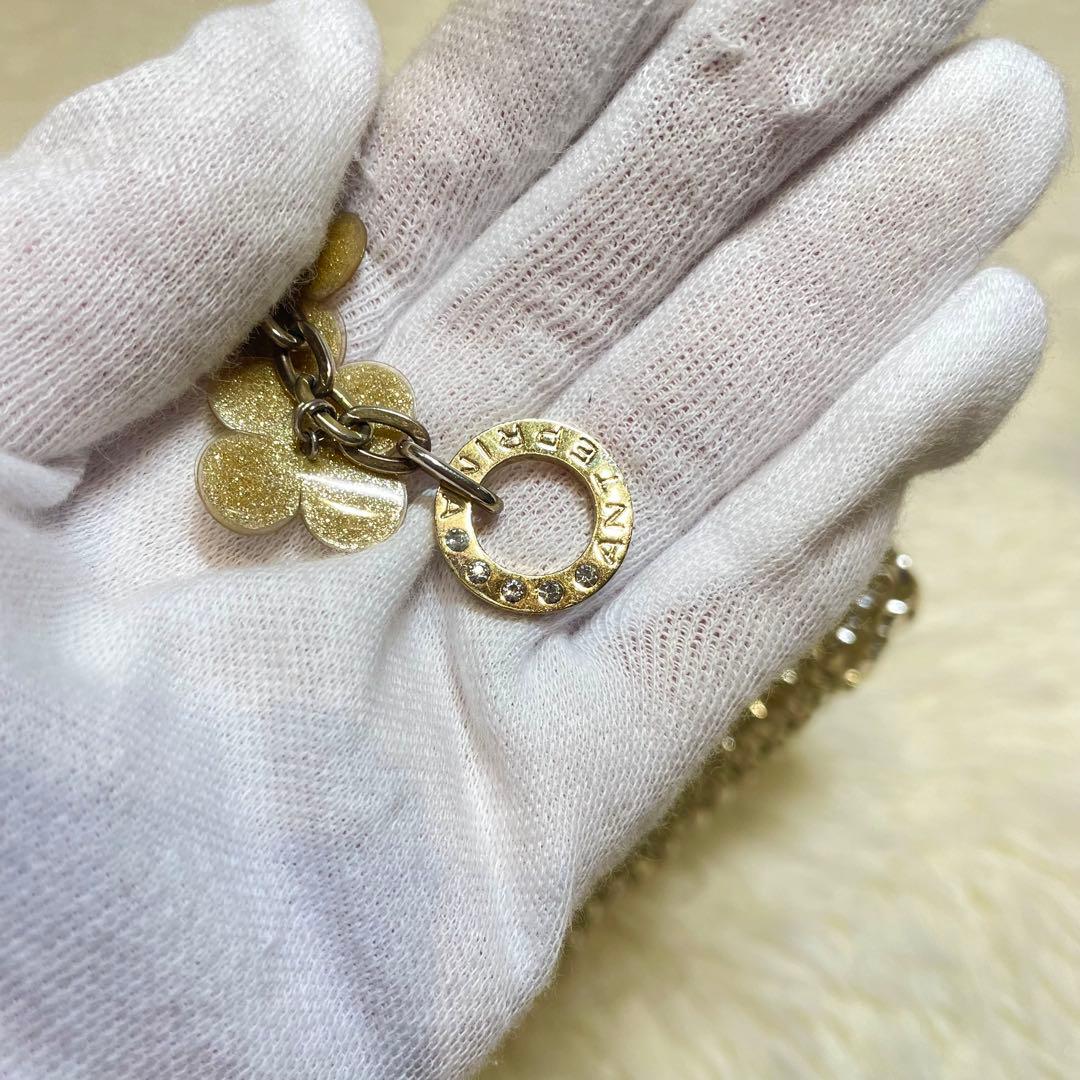 ANTEPRIMA アンテプリマ ワイヤーバッグ フラワー チェーン ゴールド