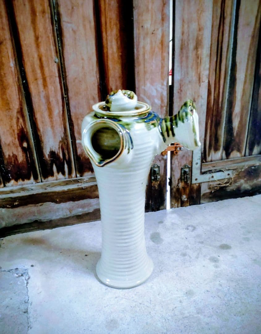 希少 アンティーク 美品 骨董品 信楽焼 茶道 水指 昭和レトロ コレクション