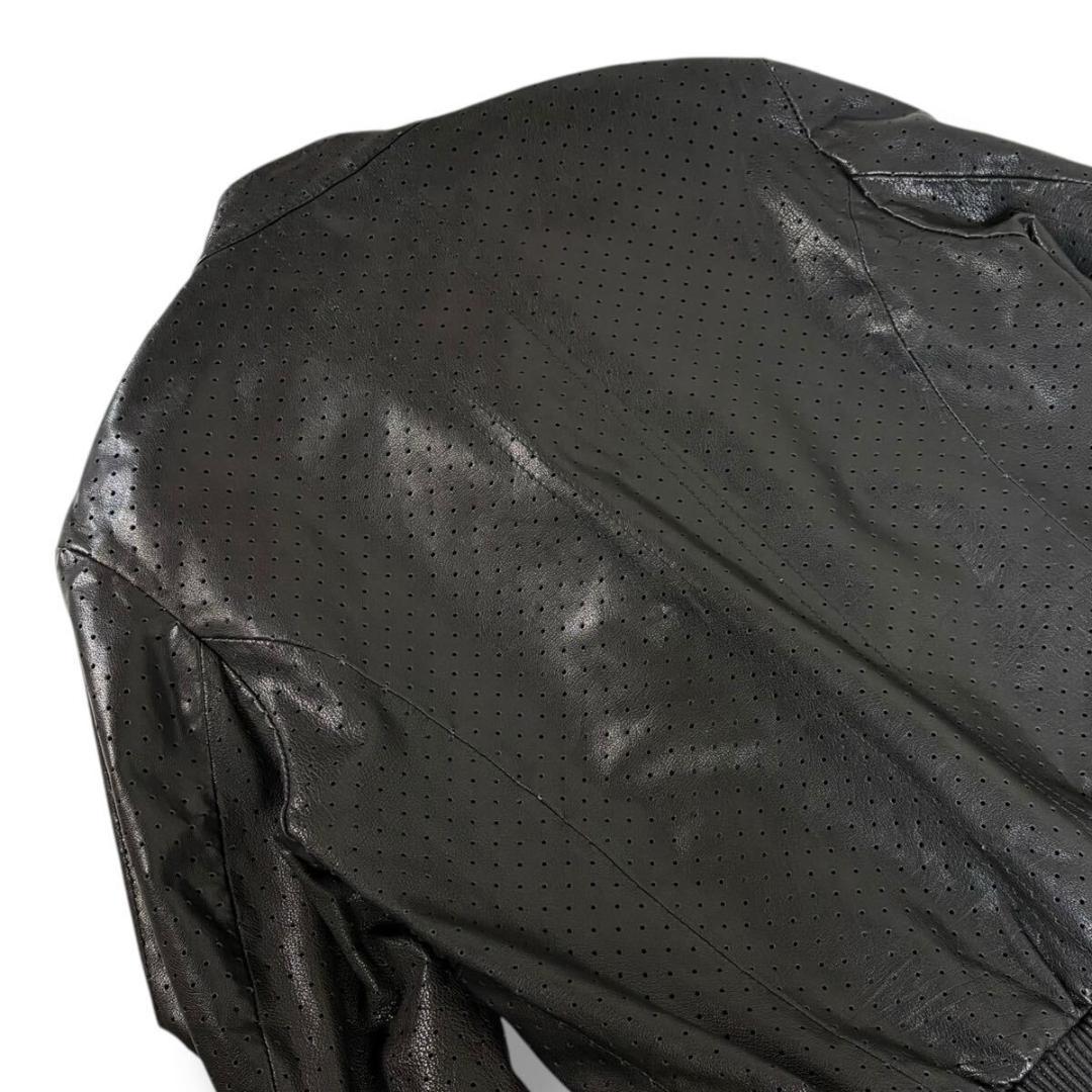 【美品】DOLCE&GABBANA ロー レザー ジャケット 52 イタリア製