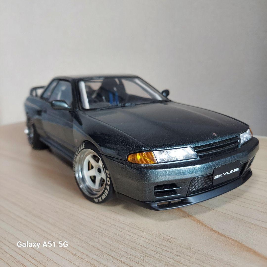 スカイライン GT-R ダークグレー オートアート1/18　純正カスタム品