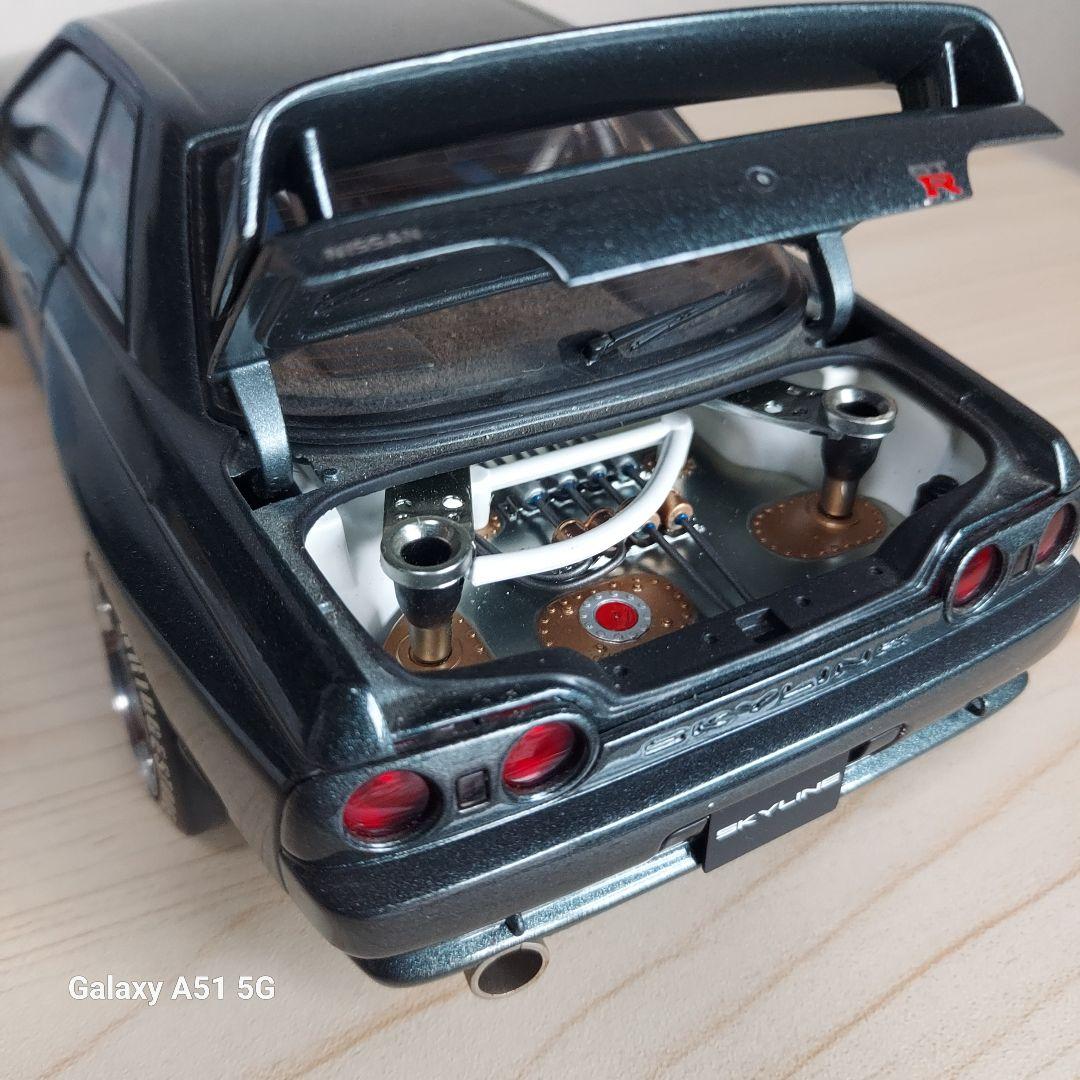 スカイライン GT-R ダークグレー オートアート1/18　純正カスタム品