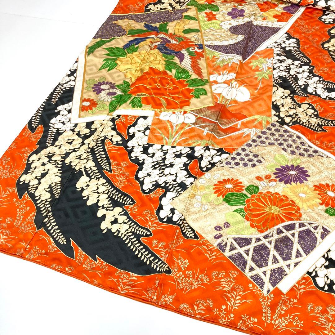 【TAMA屋】全て正絹全て振袖 全て刺繍入り 荒波 まとめ売り3点 TM1997