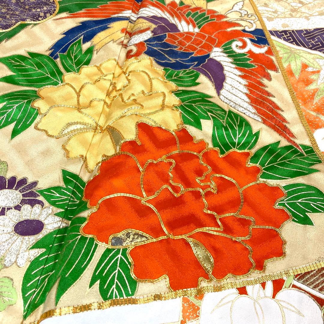 【TAMA屋】全て正絹全て振袖 全て刺繍入り 荒波 まとめ売り3点 TM1997