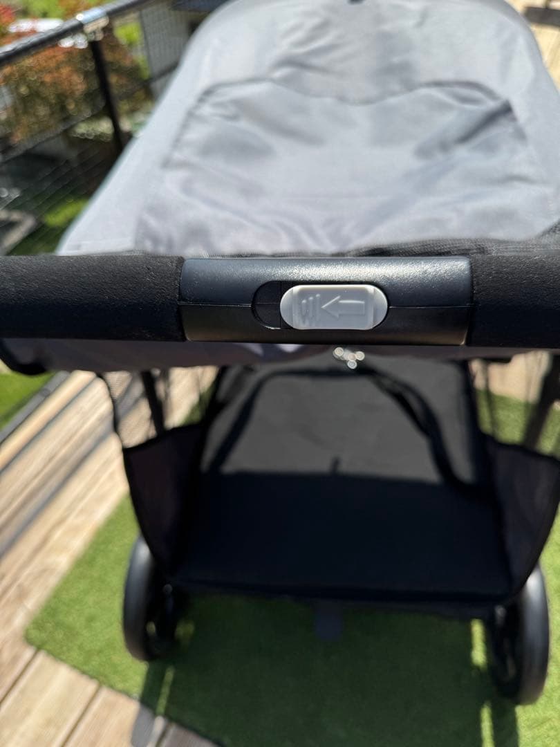 犬用ペットカート メッシュカバー付き グレー