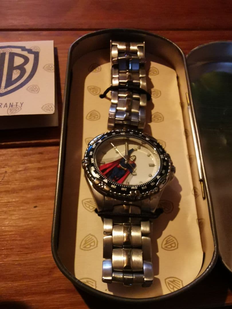 スーパーマン ✩ 腕時計 Warner 限定品 ヴィンテージ レア 未使用品