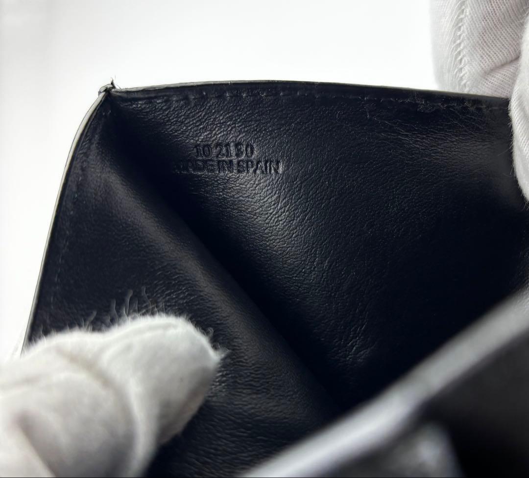 LOEWE ロエベ　アナグラム　トライフォールドウォレット　Ｗホック　三つ折り