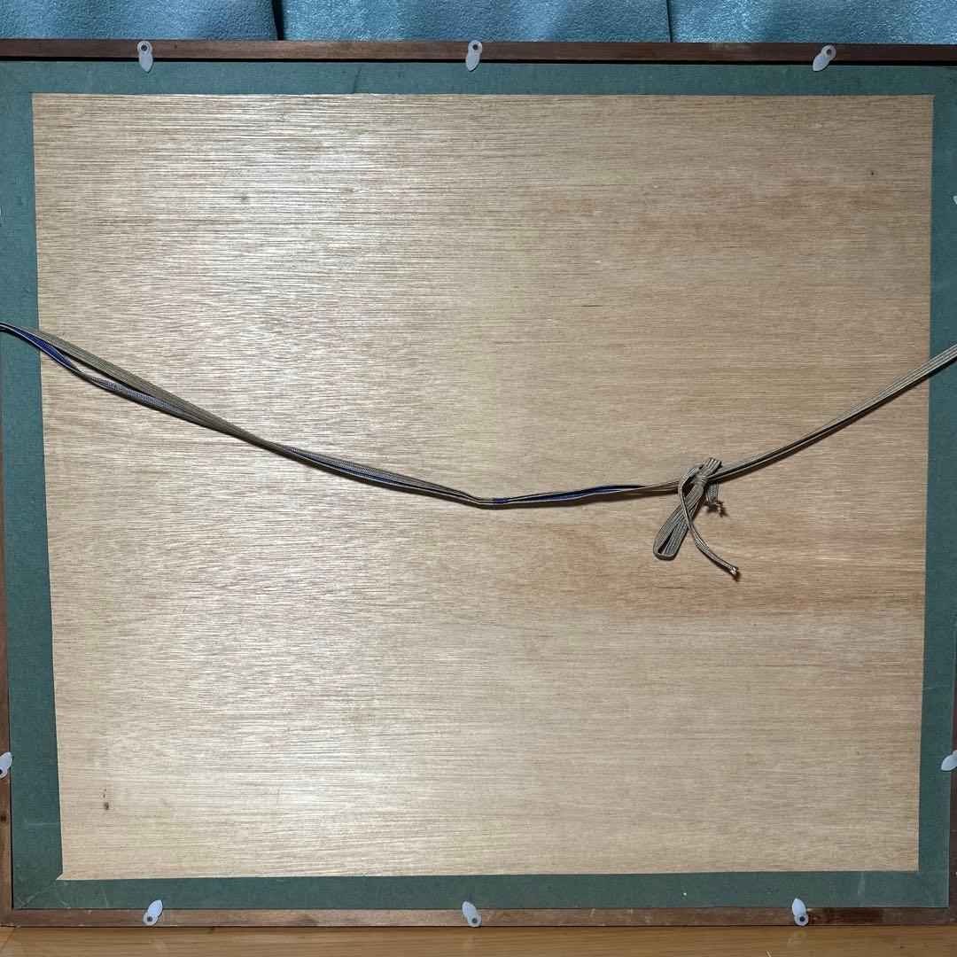 星野数男「尾瀬風景」油彩 真作 F10額装 油絵 大型絵画 風景画 美術品