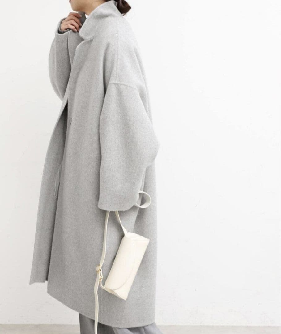 MUSE de Deuxieme Classeウール アンゴラ リバー コート