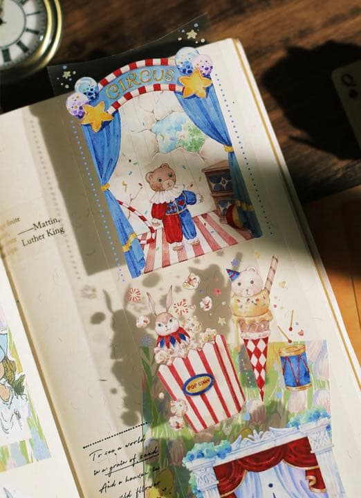 M1084.喵啪叽 失落之城 マスキングテープ PET