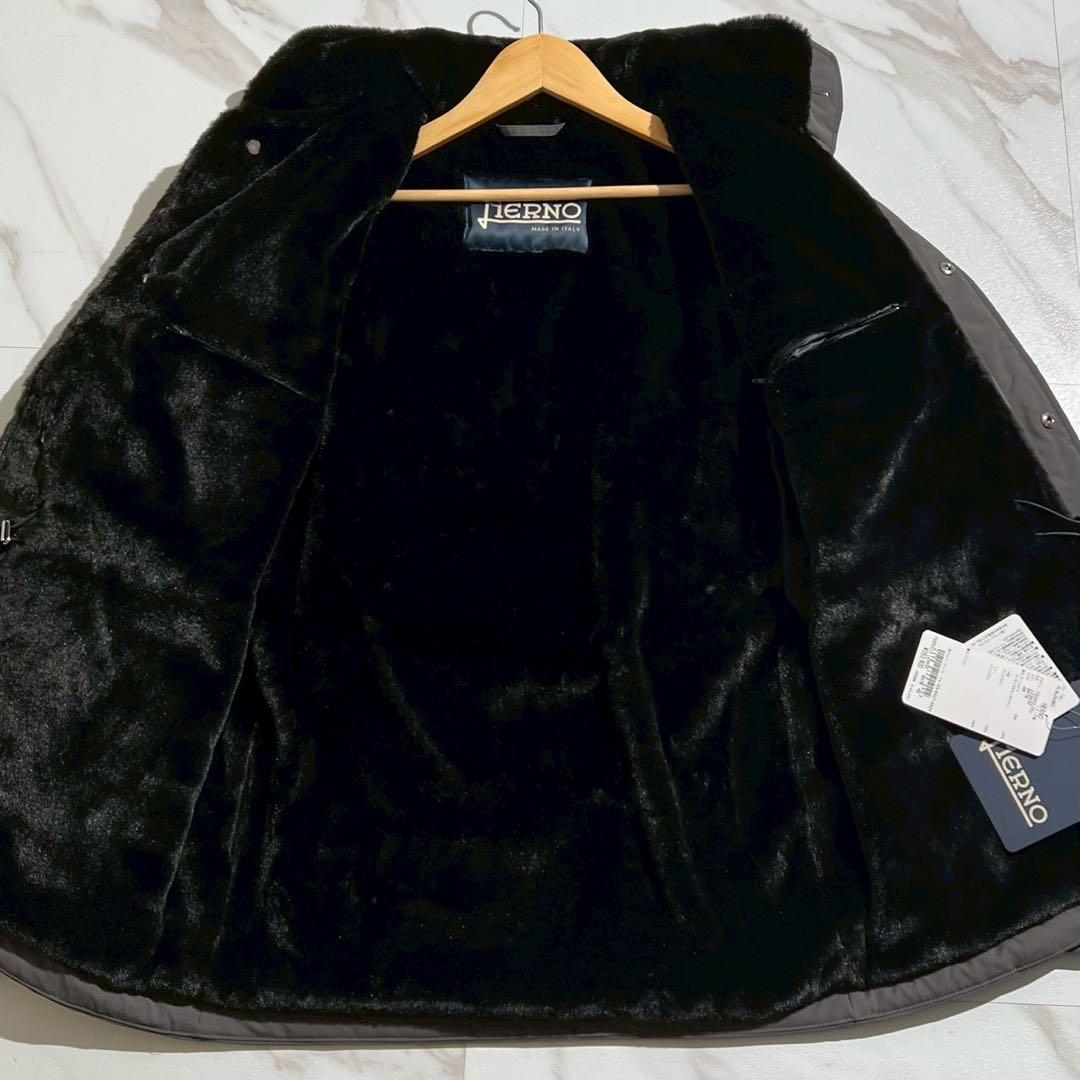 新品未使用タグ付き 24AW ヘルノ M-65型ブルゾン 中綿入り内側エコファー