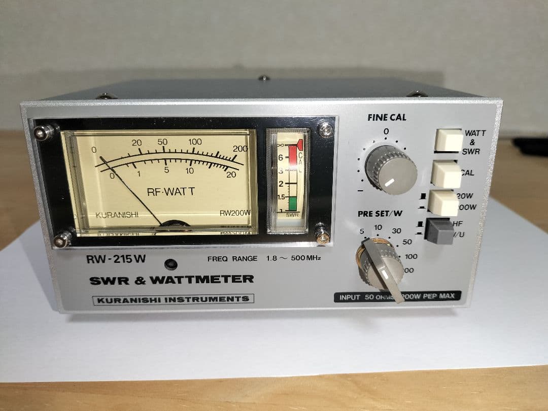 KURANISHI RW-215W SWR & WATTメーター　美品