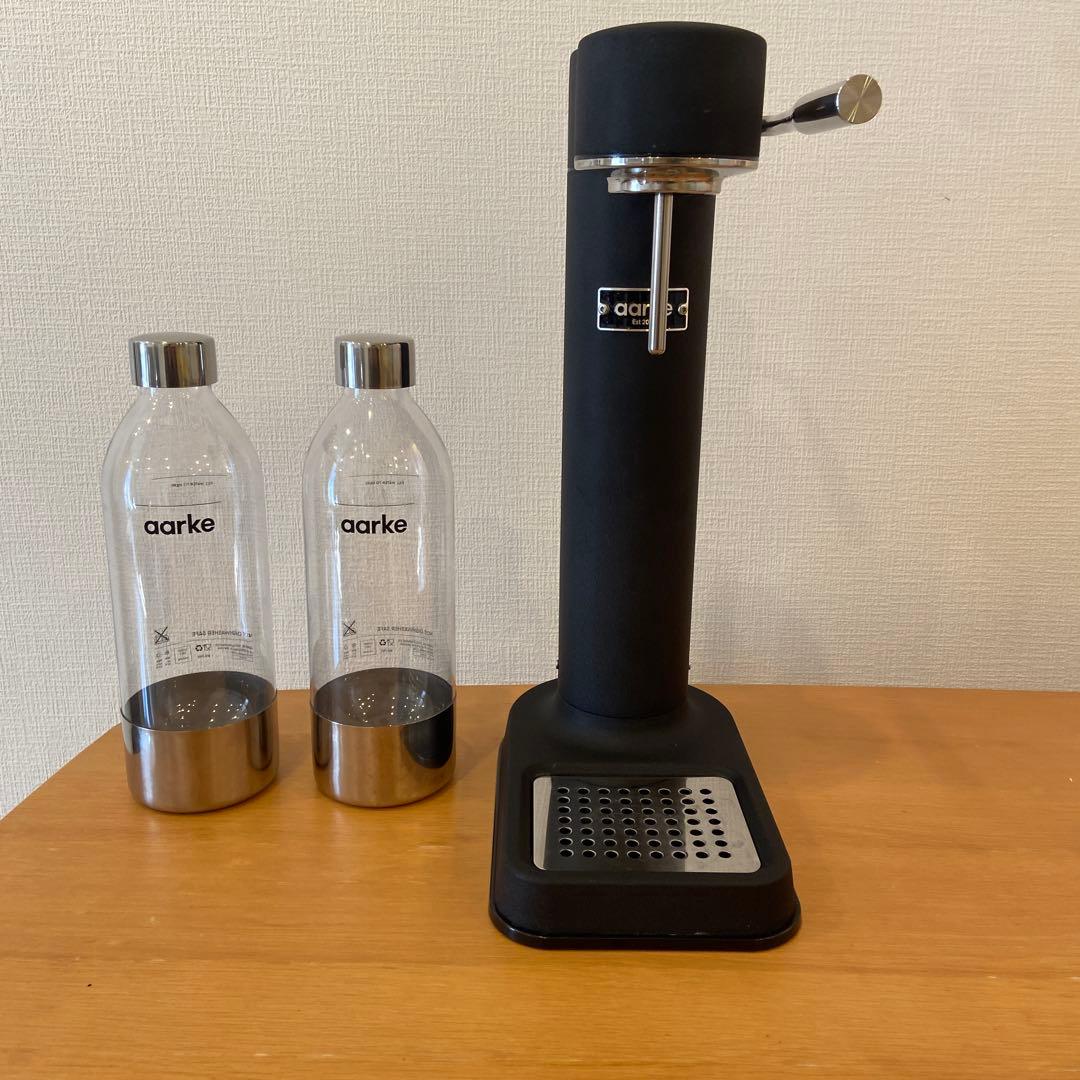 aarke カーボネーター 3 (マットブラック) ボトル2本付き