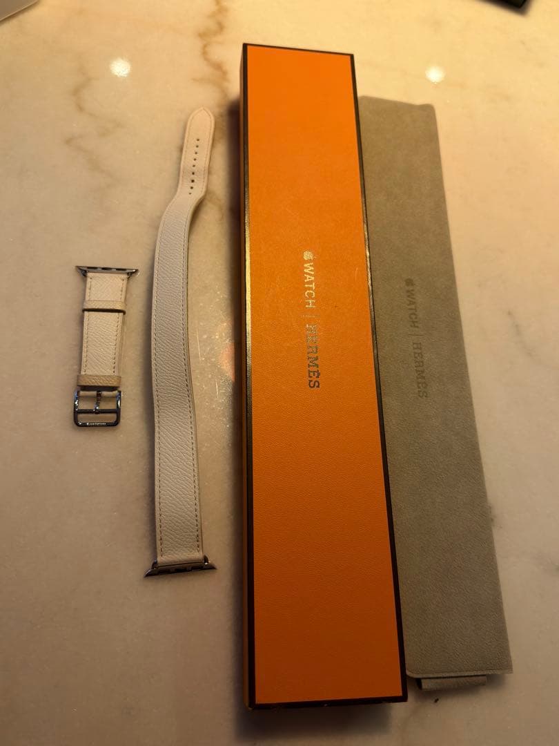 Apple Watch エルメス　ホワイト　レザー　バンド