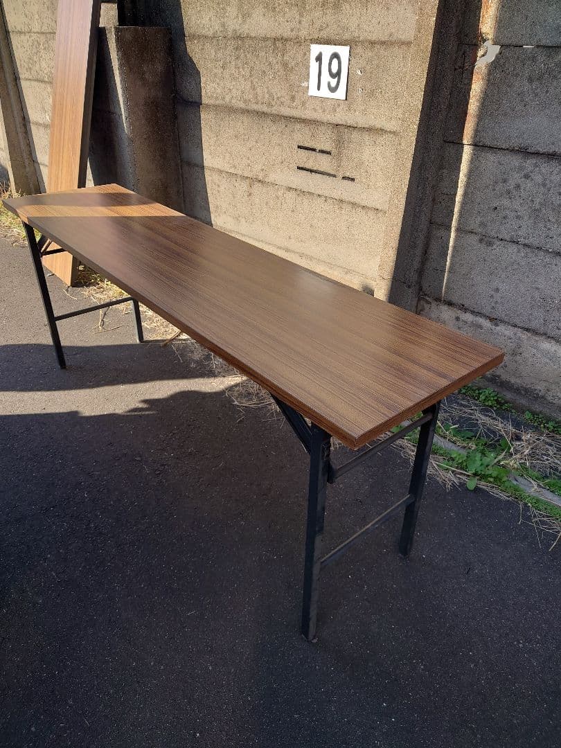 ブラウン 折りたたみテーブル ３つセット