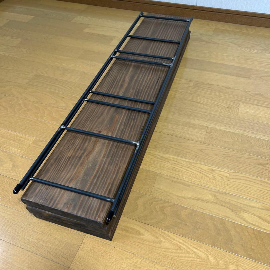 カフェ板3段シェルフ　アイアン家具　キッチン家具　オシャレ　ミニマル