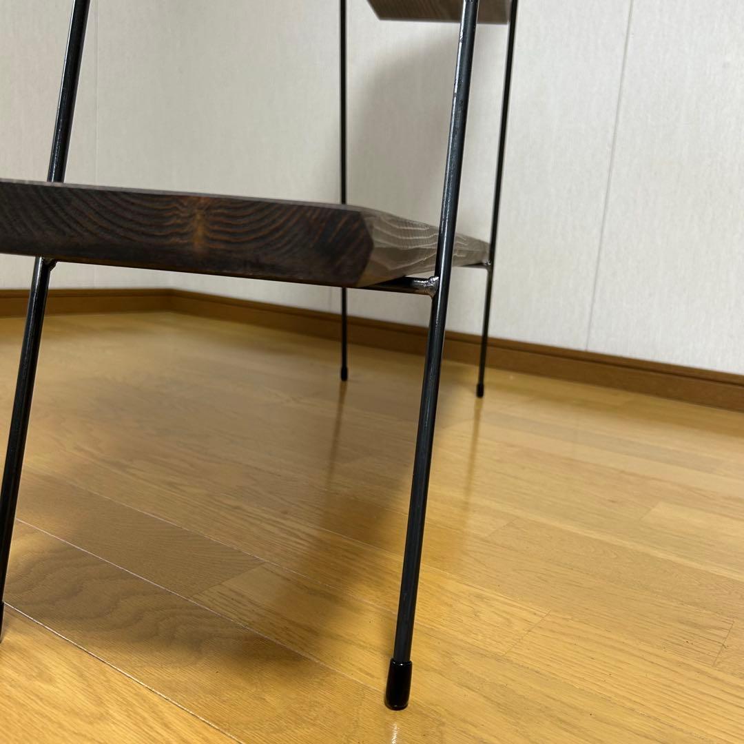 カフェ板3段シェルフ　アイアン家具　キッチン家具　オシャレ　ミニマル