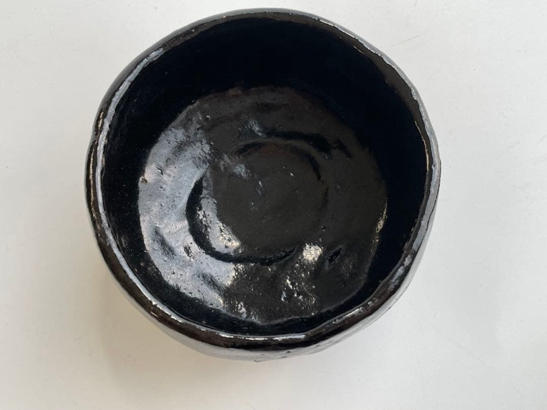 陶芸家　九代　樂吉左衛門　楽了入　黒楽茶碗　黒茶碗　合わせ箱