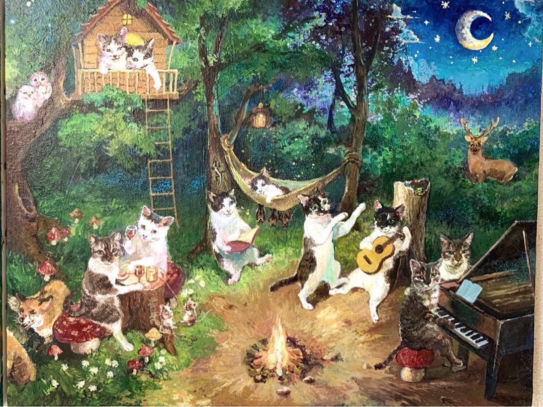 【ちっちページ】 「10匹にゃんこの楽しい毎日」昼編　夜編