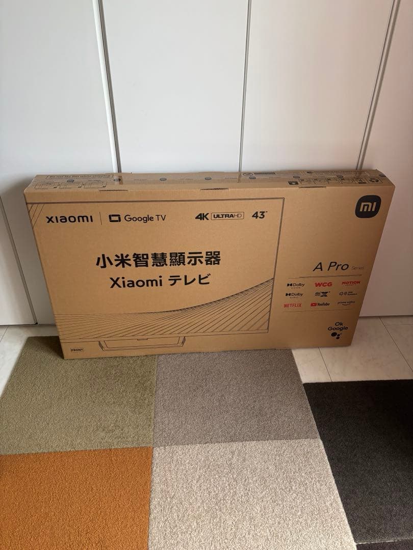 xiaomi43インチ4KテレビＬ43Ｎ8−Ａ2ＴWN
