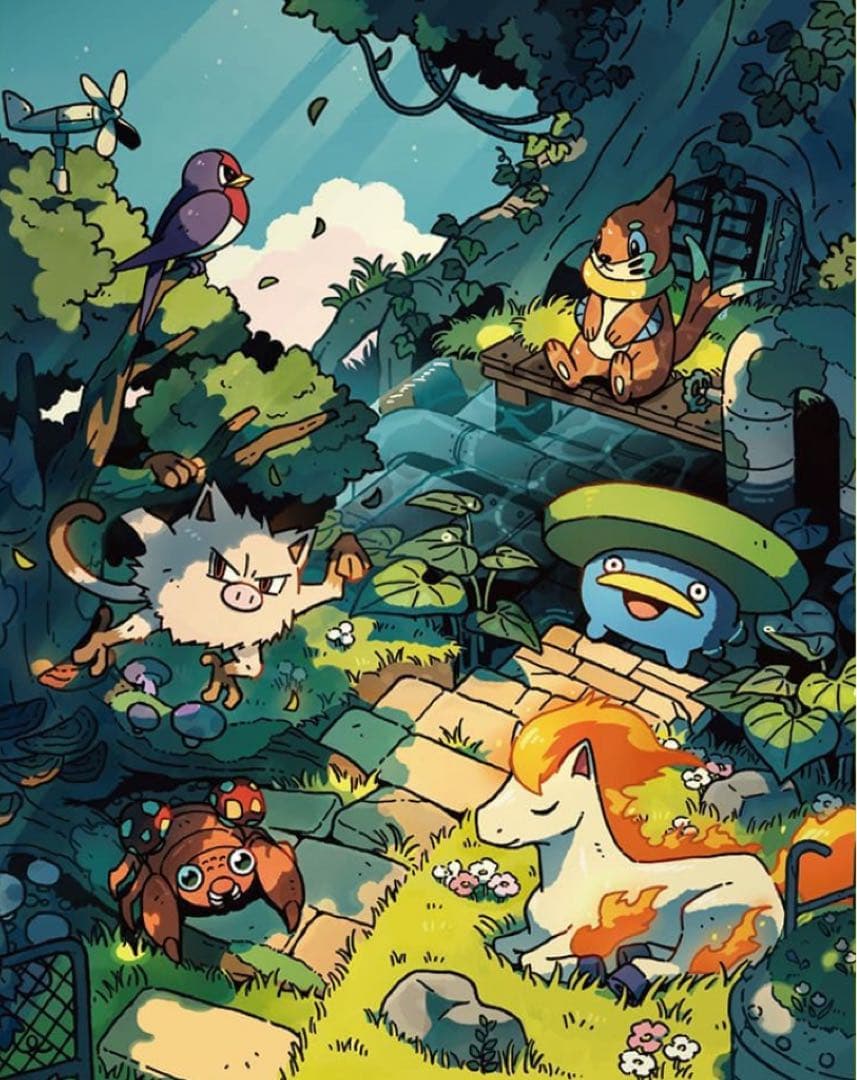 ポケカ　100セットまとめ売り　つながるせかい　teeziro他イラストレーター