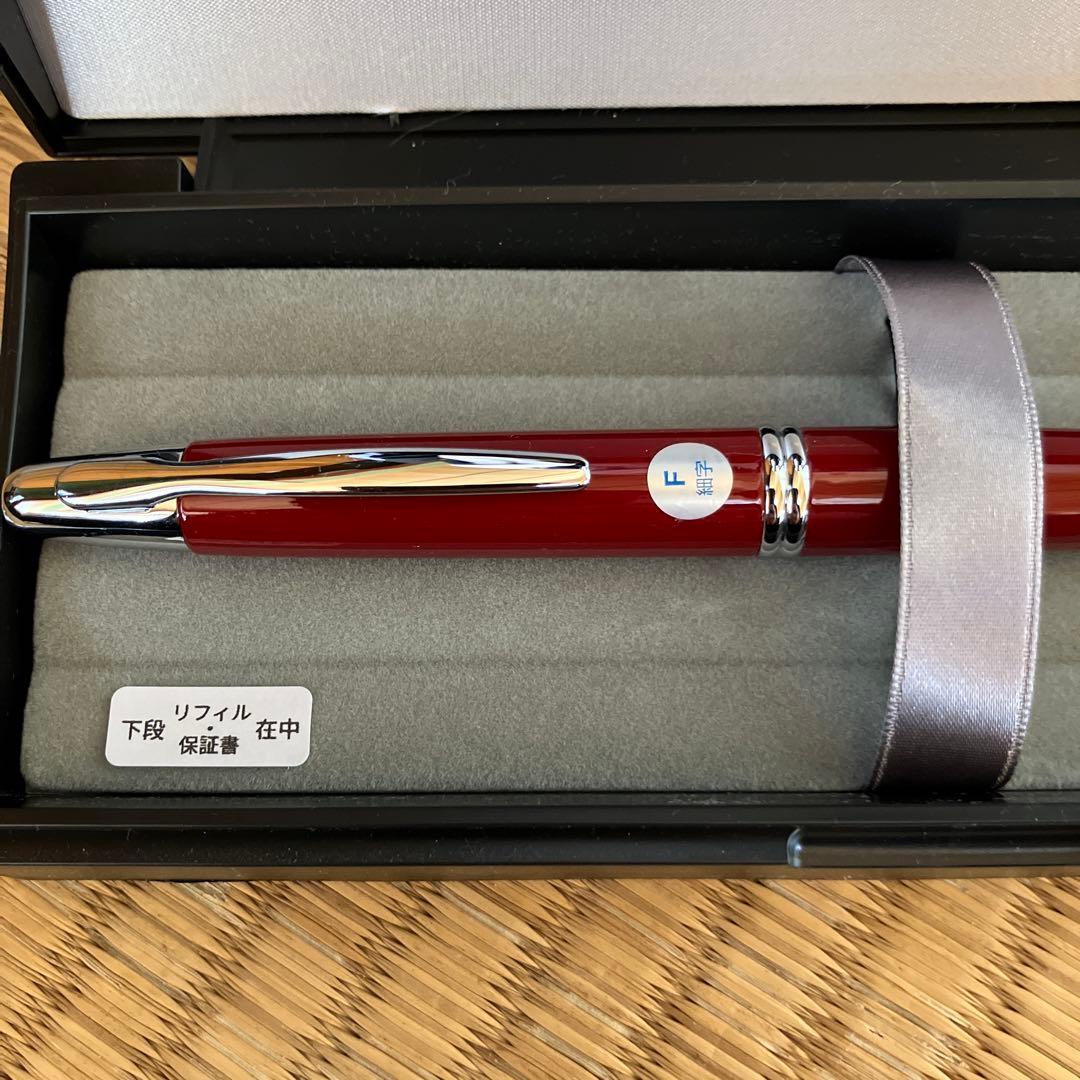 PILOT 万年筆 赤色 インクカートリッジ付き