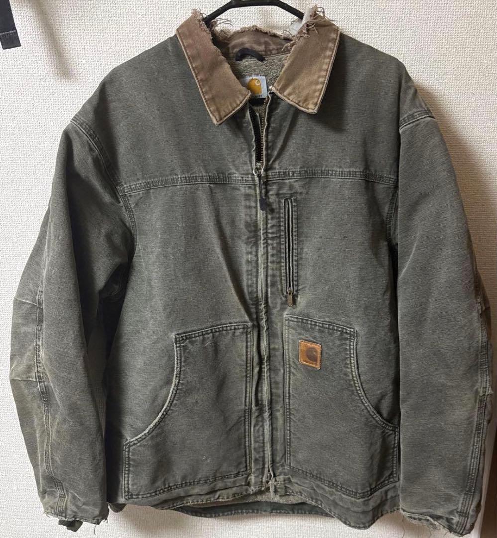 Carhartt オリーブグリーン デトロイトジャケットXL