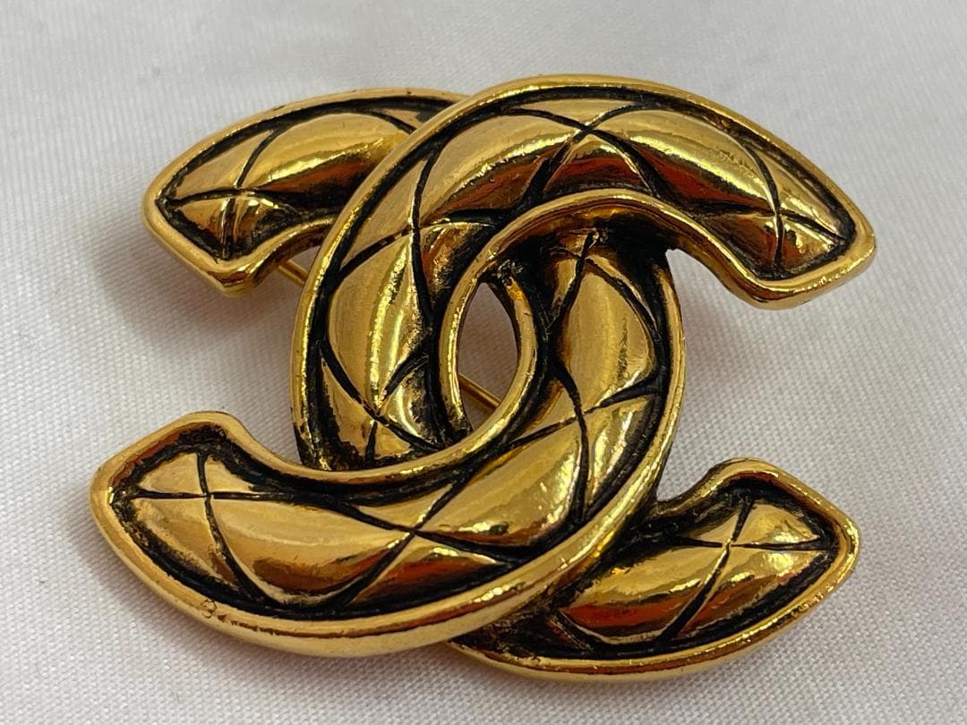 チ*ン様 CHANEL シャネル ココマークミニブローチ ゴールド ヴィンテージ