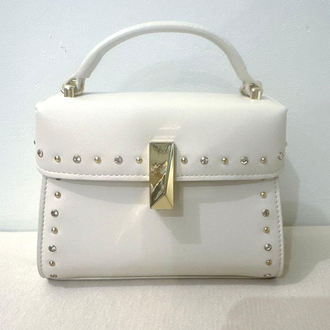 celford セルフォード ビジュースタッズポシェット アイボリー ショルダー