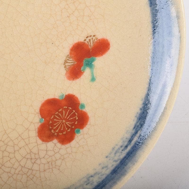 和食器　永楽善五郎作　仁清写梅皿　銘々皿　五客　共箱　V　R8935