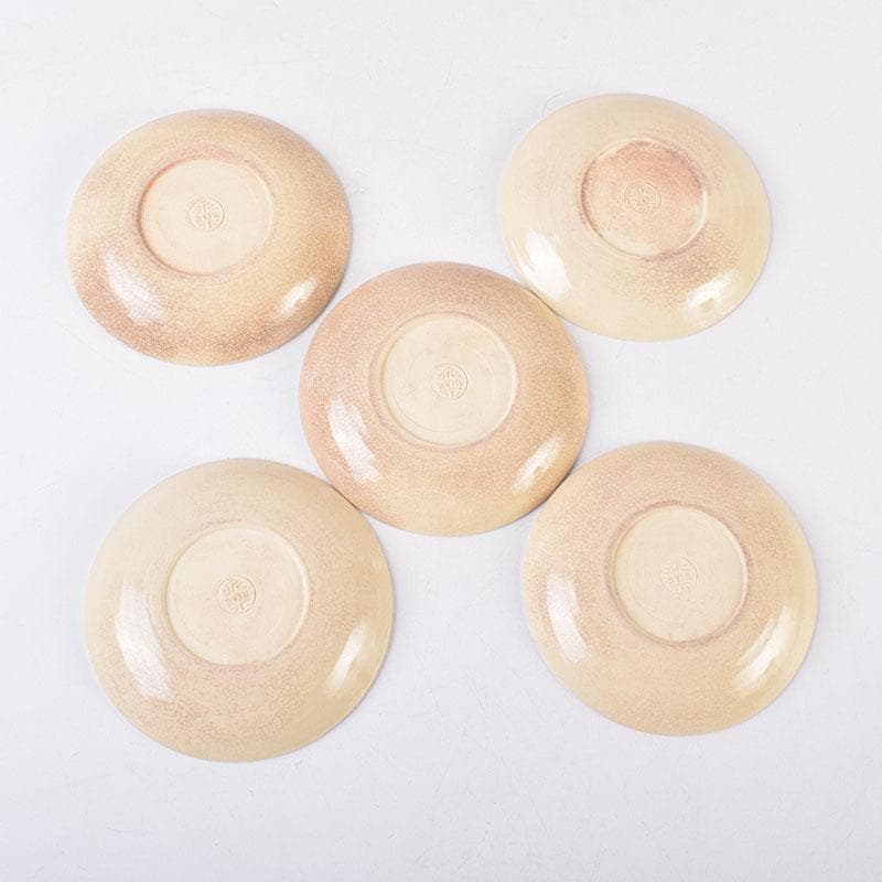 和食器　永楽善五郎作　仁清写梅皿　銘々皿　五客　共箱　V　R8935