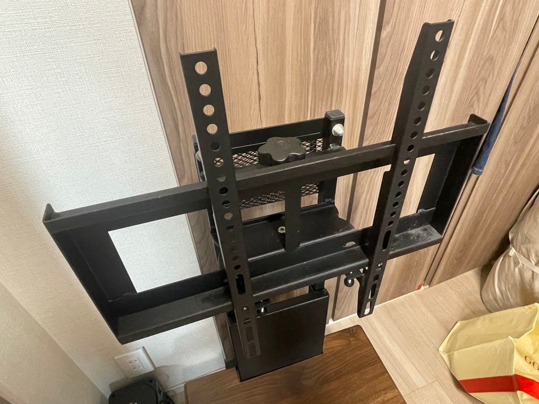 ブラウンテレビスタンド 壁掛けマウント付き