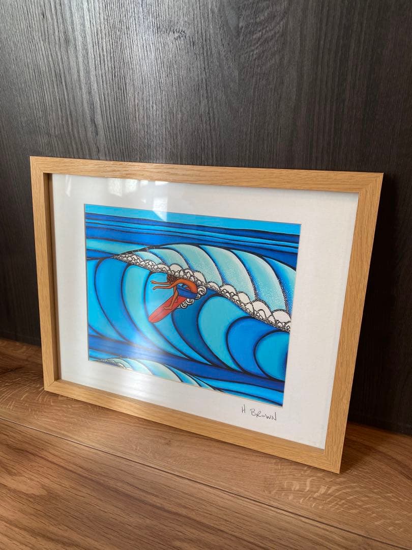 ヘザーブラウン ププケアサーフ 直筆サイン　モダンアート