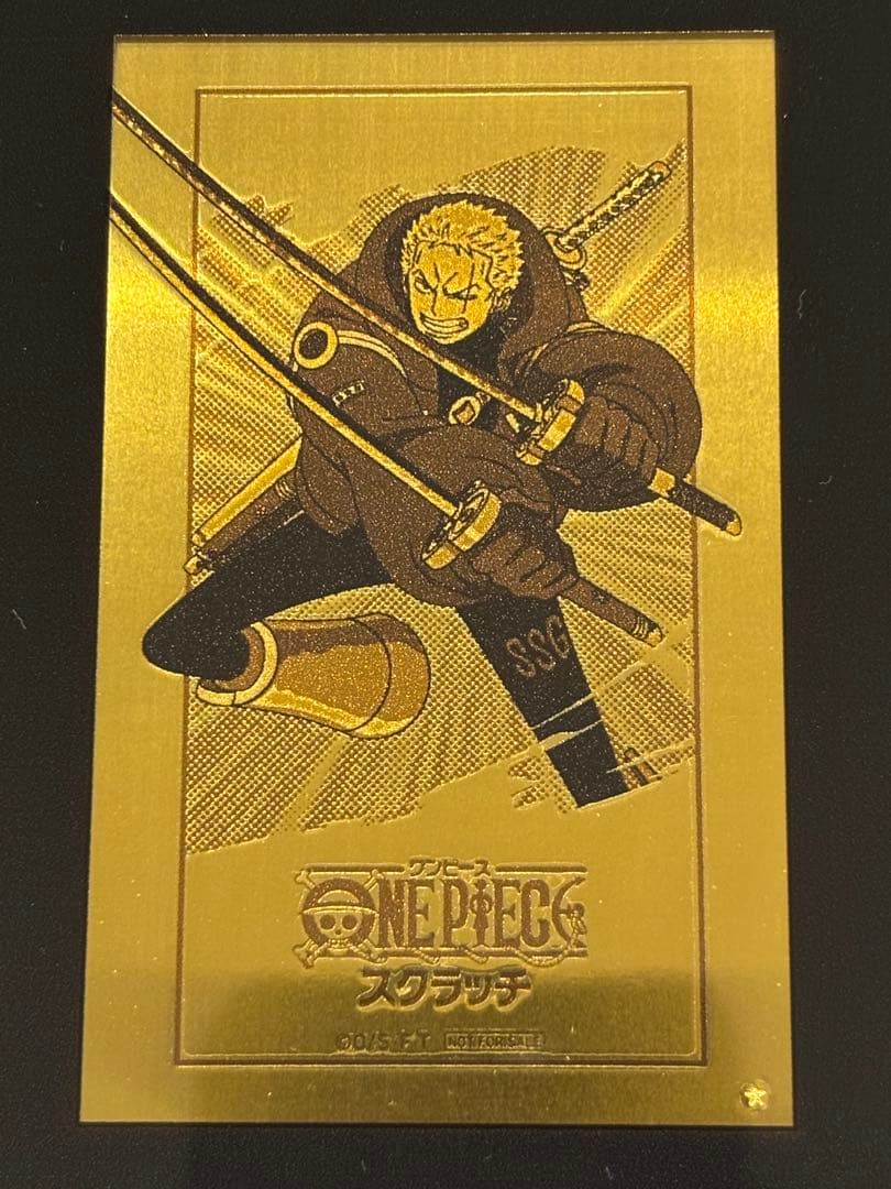 ONE PIECE スクラッチ 純金イラストプレート