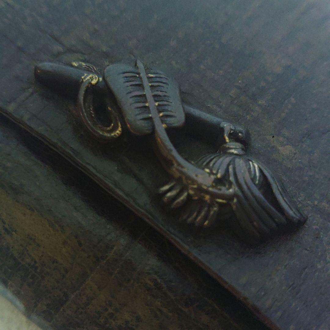 煙草入れ　喫煙具　前金具　金工　緒締玉　骨董　3つまとめて　ア16