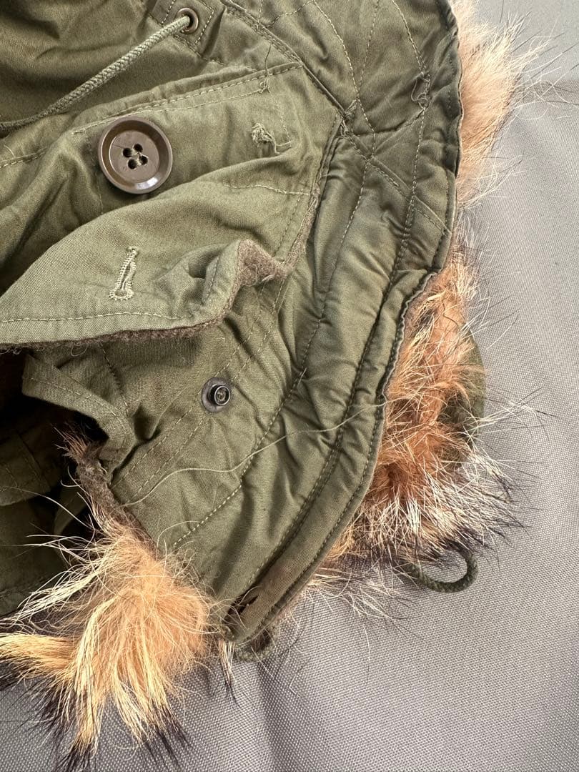 M-51 モッズコート用フード　縞