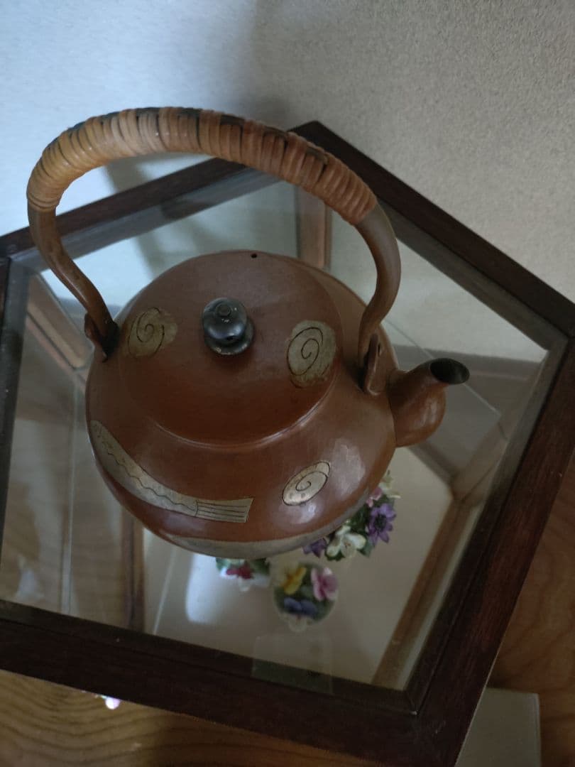 玉川堂　銅製やかん　竹ハンドル